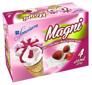 Strawberry and Cream Cone